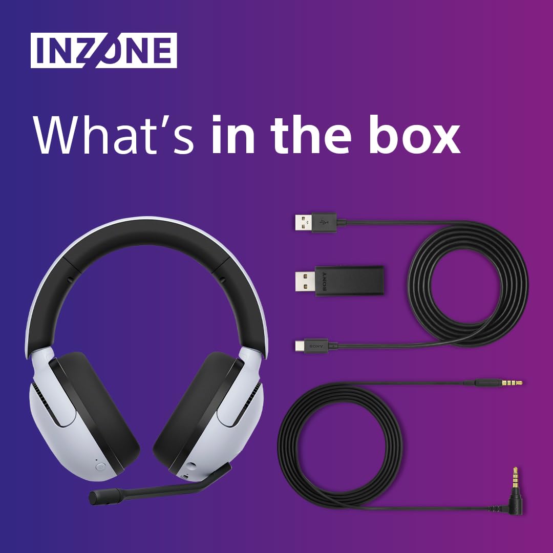 Sony INZONE H5 Wireless Gaming Headset - PC/PS5, 360 Spatial Sound for Gami 3