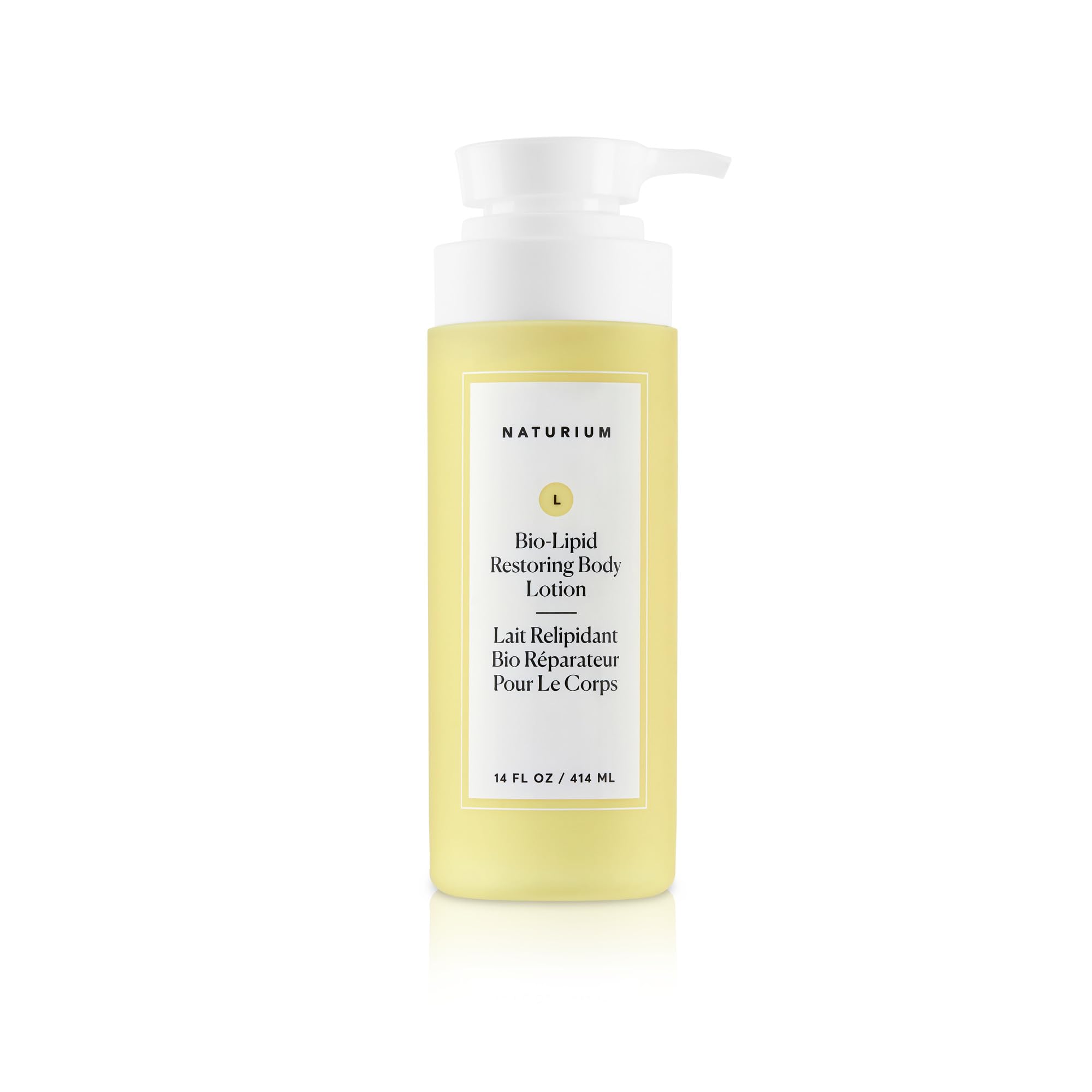 Naturium Bio-Lipid Restoring Body Lotion - Restores Skin Barrier, All Day Moisture, Shea Butter Scent | 414 ml