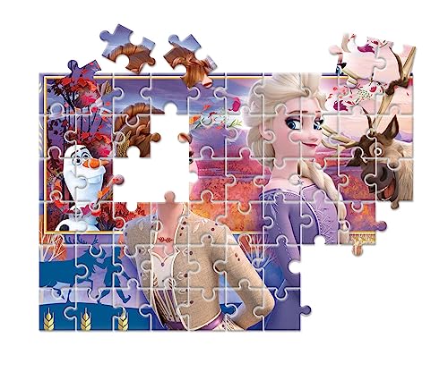 Clementoni Frozen 2 Supercolor Puzzle for Children - 2 x 60 Pieces (21609)