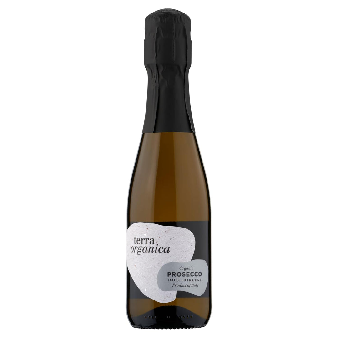 Terra Organica Prosecco 1 x 20cl | Organic Italian Extra Dry Sparkling Wine