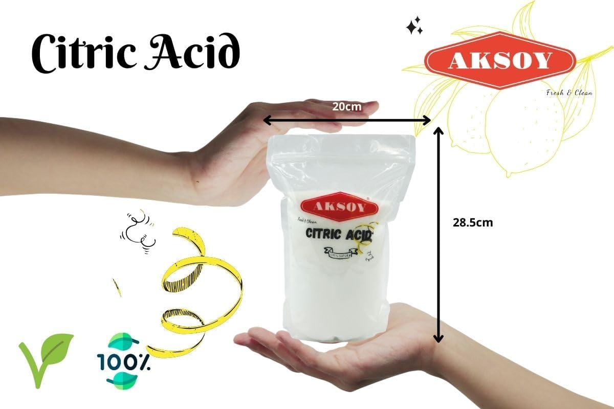 Aksoy - Citric Acid Food Grade 500g | Non-GMO, for Bath Bombs, Cleaning, Canning & Sour Drinks 3