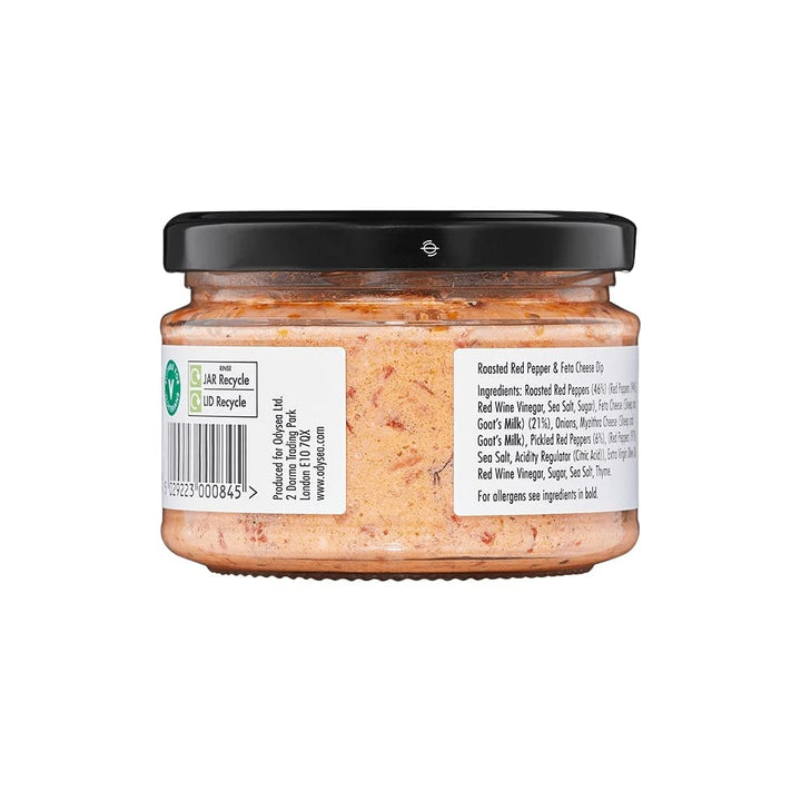 Odysea Red Pepper and Feta Meze, Glass Jar, 220 g
