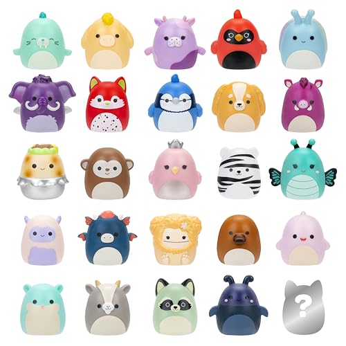 Squish-a-longs Series 2 - 25 Pack Mini-Squish with Accessories & Collector’s Guide - 2 Chase Figures 6