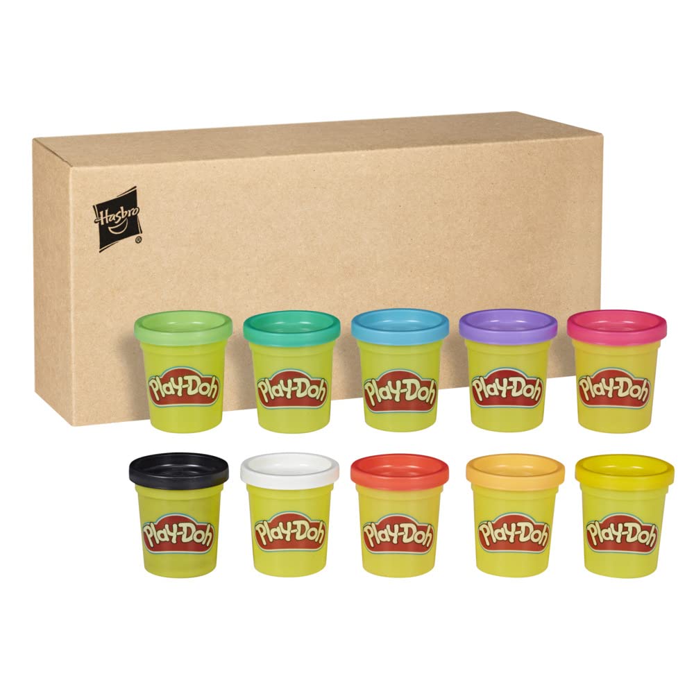 Play-Doh Non-Toxic Modeling Compound - 10 Pack, 2 oz Cans, Multicolor | Ages 2+ 1