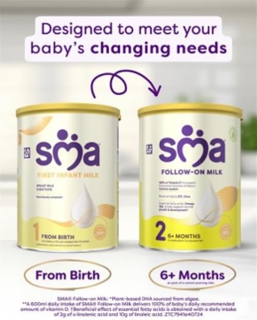 SMA First Infant Baby Milk Powder Formula - From Birth, 800g