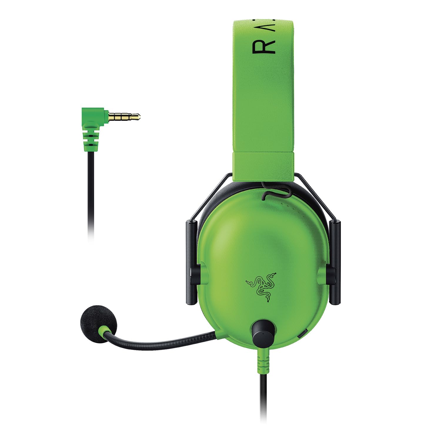 Razer BlackShark V2 X - Multi-Platform Wired Esports Headset (Triforce 50 mm Drivers, Advanced Passive Noise Cancellation, 7.1 Surround Sound, Hyperclear Cardioid Mic) Green 2