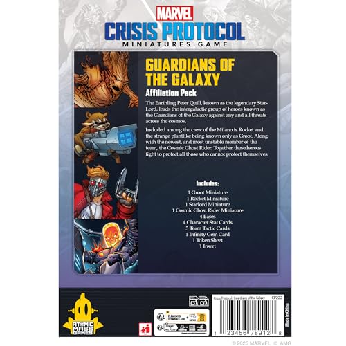 Atomic Mass Games Guardians of the Galaxy Affiliation Pack for Marvel Crisis Protocol 6