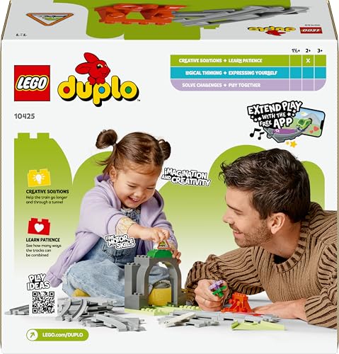 LEGO DUPLO Town Train Tunnel and Tracks Expansion Set - Building & Educational Toy for Toddlers 2+ 13