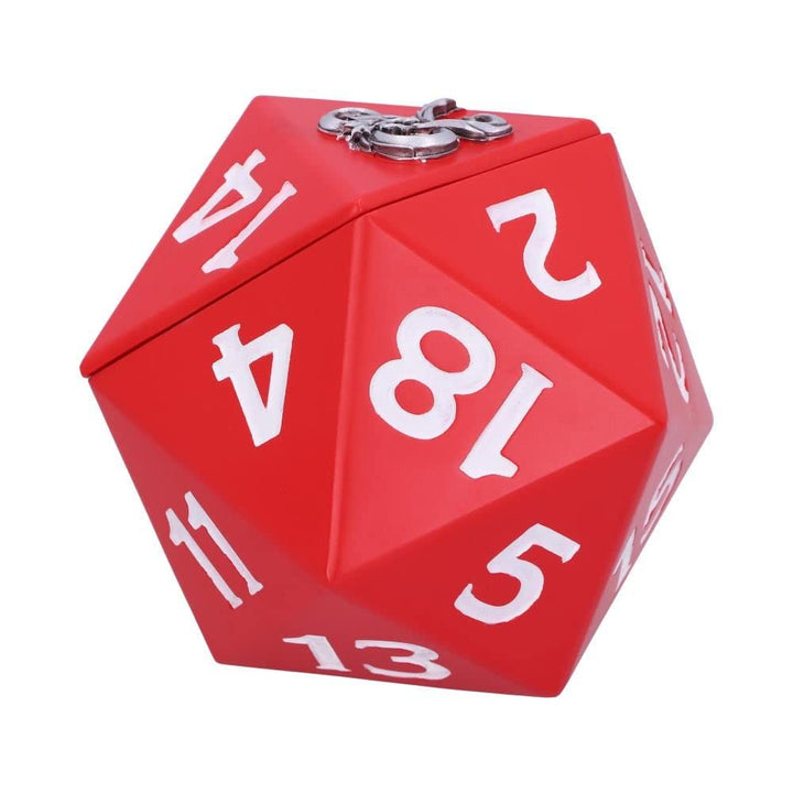 Nemesis Now Dungeons & Dragons D20 Dice Storage Box Red Resin