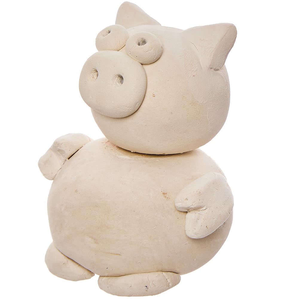 Baker Ross White Air Drying Clay - 1kg Pack | Soft Modelling Material | Paintable Finish 3