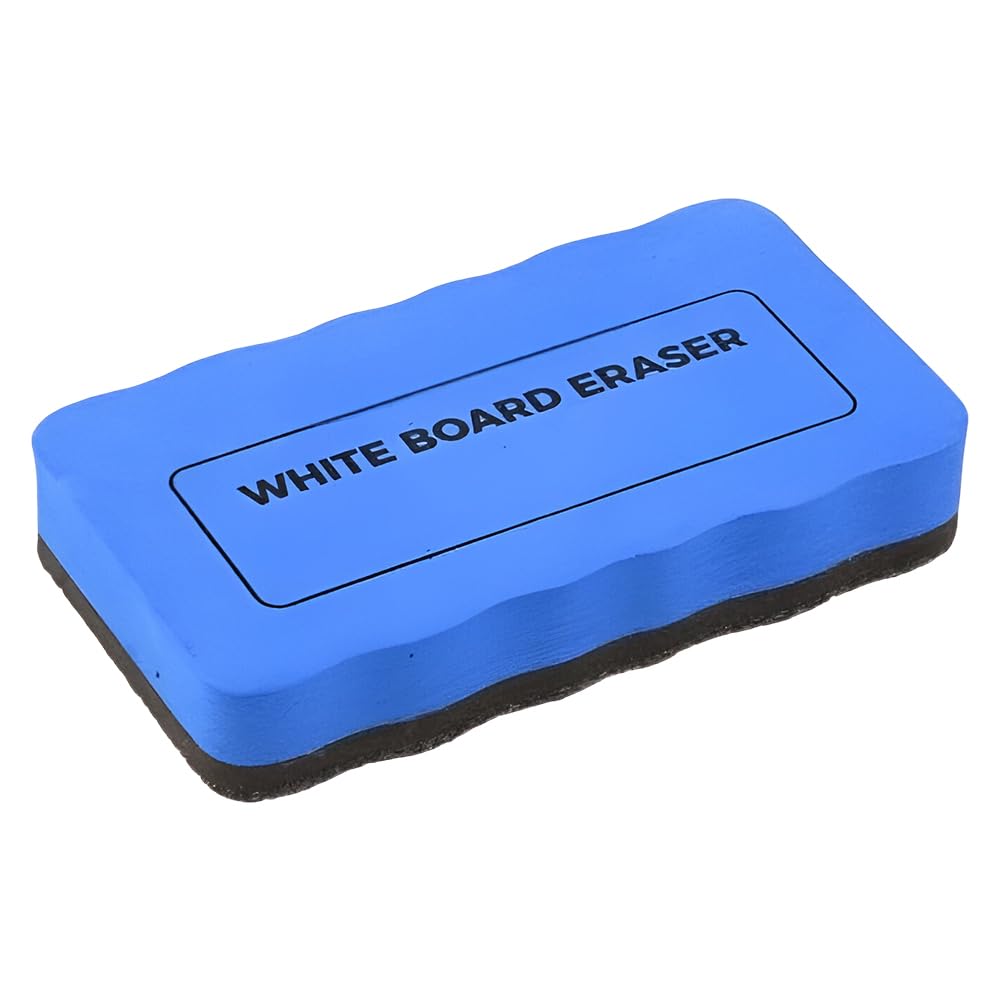 1ABOVE Whiteboard Dry Eraser - Durable Plastic, Blue | 100x55x1mm