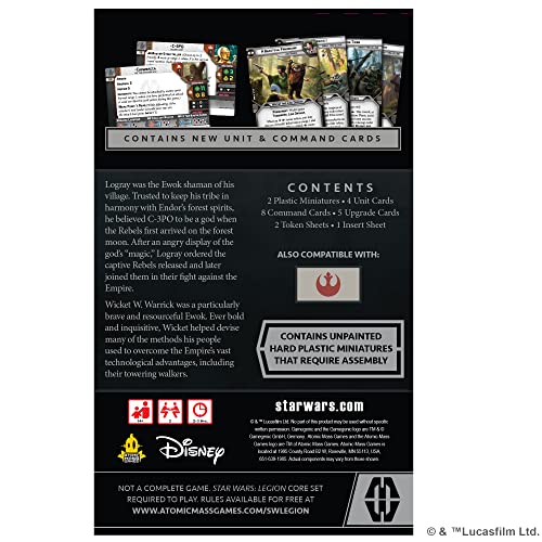 Atomic Mass Games Star Wars: Legion Logray & Wicket Commander Expansion