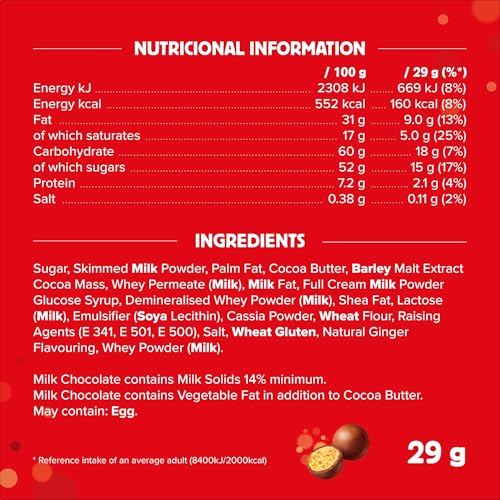 Maltesers Gingerbread Flavour Reindeer, Milk Chocolate, Malt & Honeycomb Treat