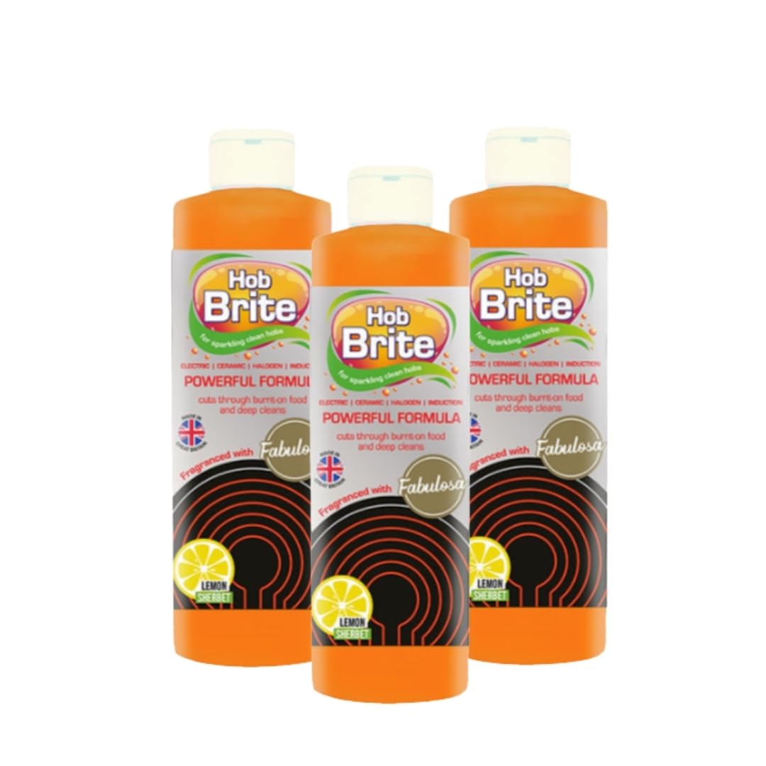 Fabulosa Hob Brite Kitchen Cleaner - Cleans & Shines, Removes Grease & Grime | 250 ml (Pack of 3)