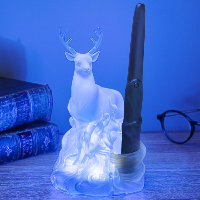 Paladone Harry Potter Deer Patronus Light with Wand Remote Control | LED | Plastic 4