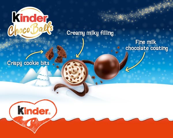 Kinder Milk & Crisp Sensations Choco Balls - 90g 3