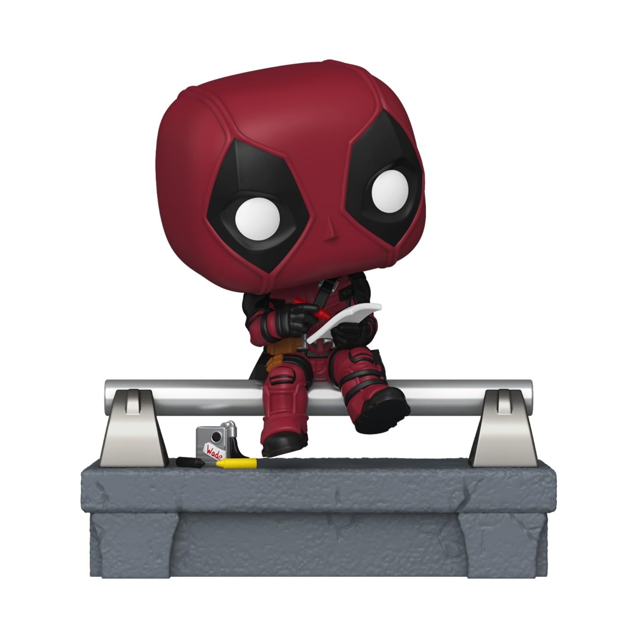 Funko POP! Deluxe - Deadpool on Bridge Collectable Vinyl Figure | 3.75 in