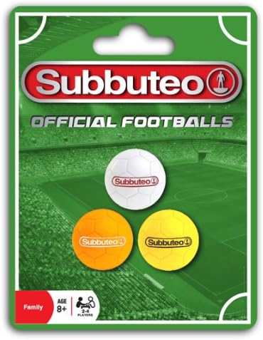 Subbuteo Official Footballs Refill Set – 3 Detailed Table Football Balls