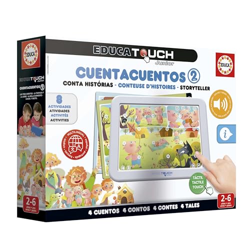 Educa Touch Junior - Learning the Alphabet & Storytelling for Ages 2+ (Portuguese Language)