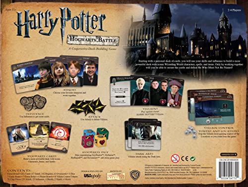 USAopoly Harry Potter: Hogwarts Battle Cooperative Deck-Building Board Game