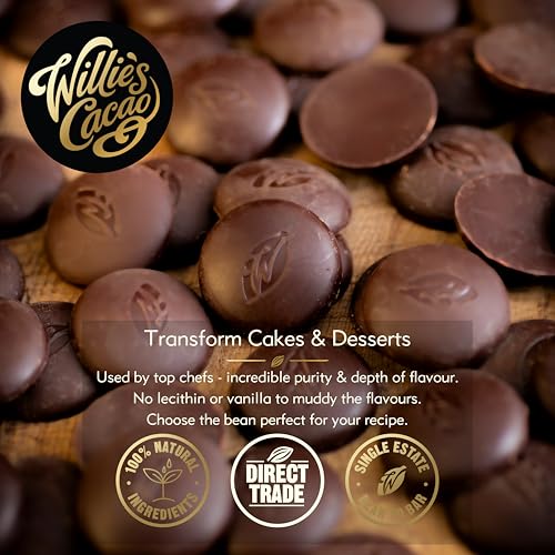 Willie's Cacao - Rio Caribe 72% Dark Chocolate Chef's Drops 150g 5