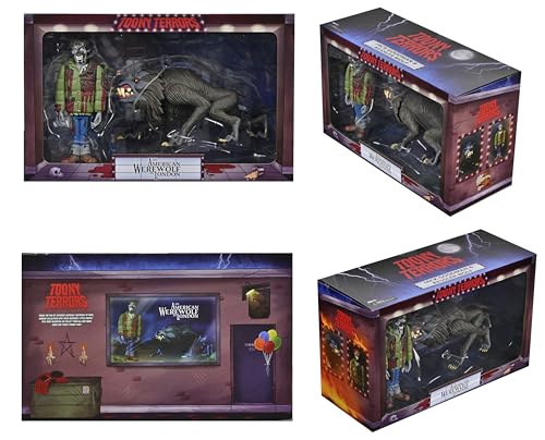 NECA Toony Terrors American Werewolf in London - Jack & Kessler Wolf Action Figure 2-Pack (4898)