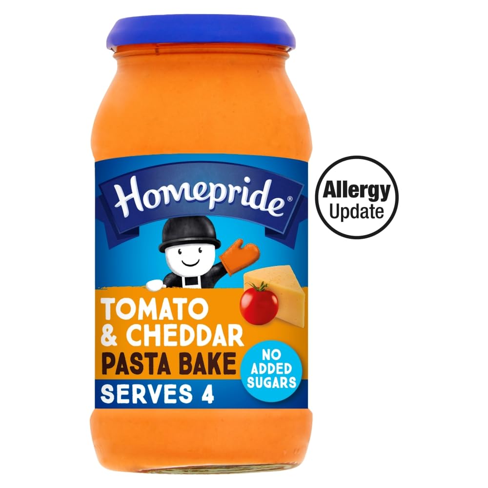 Homepride Creamy Tomato & Cheddar Pasta Bake Sauce, No Added Sugars, 485g 3