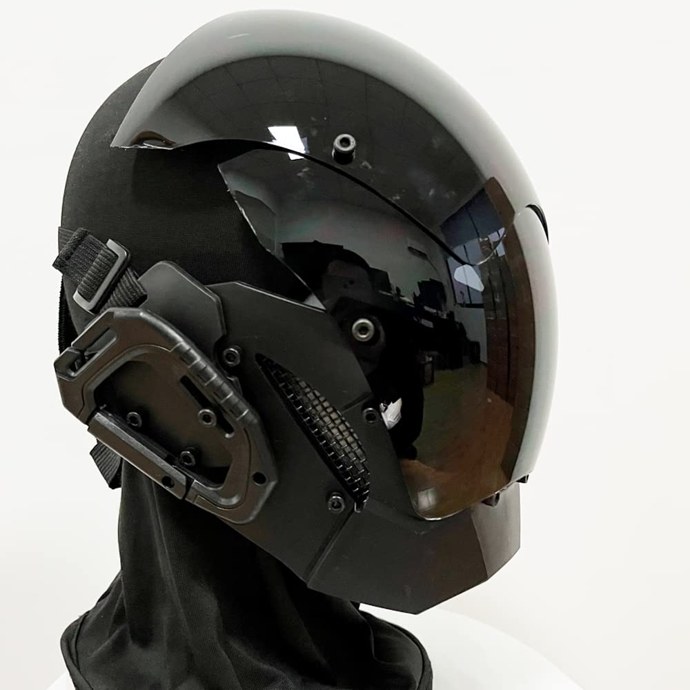 KYEDAY Punk Mask Cosplay for Men, Cosplay Halloween Mask Fit Party Music Fe 3