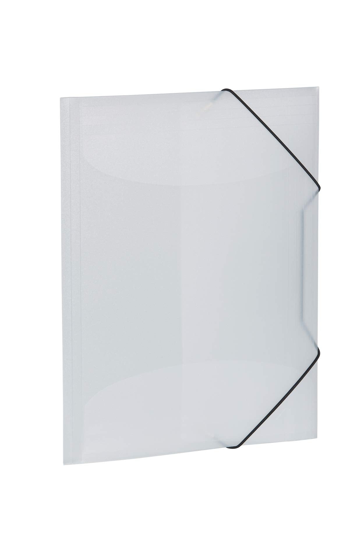 HERMA Elastic Folder - Translucent White A3 | Sturdy Polypropylene | 3 Inner Flaps
