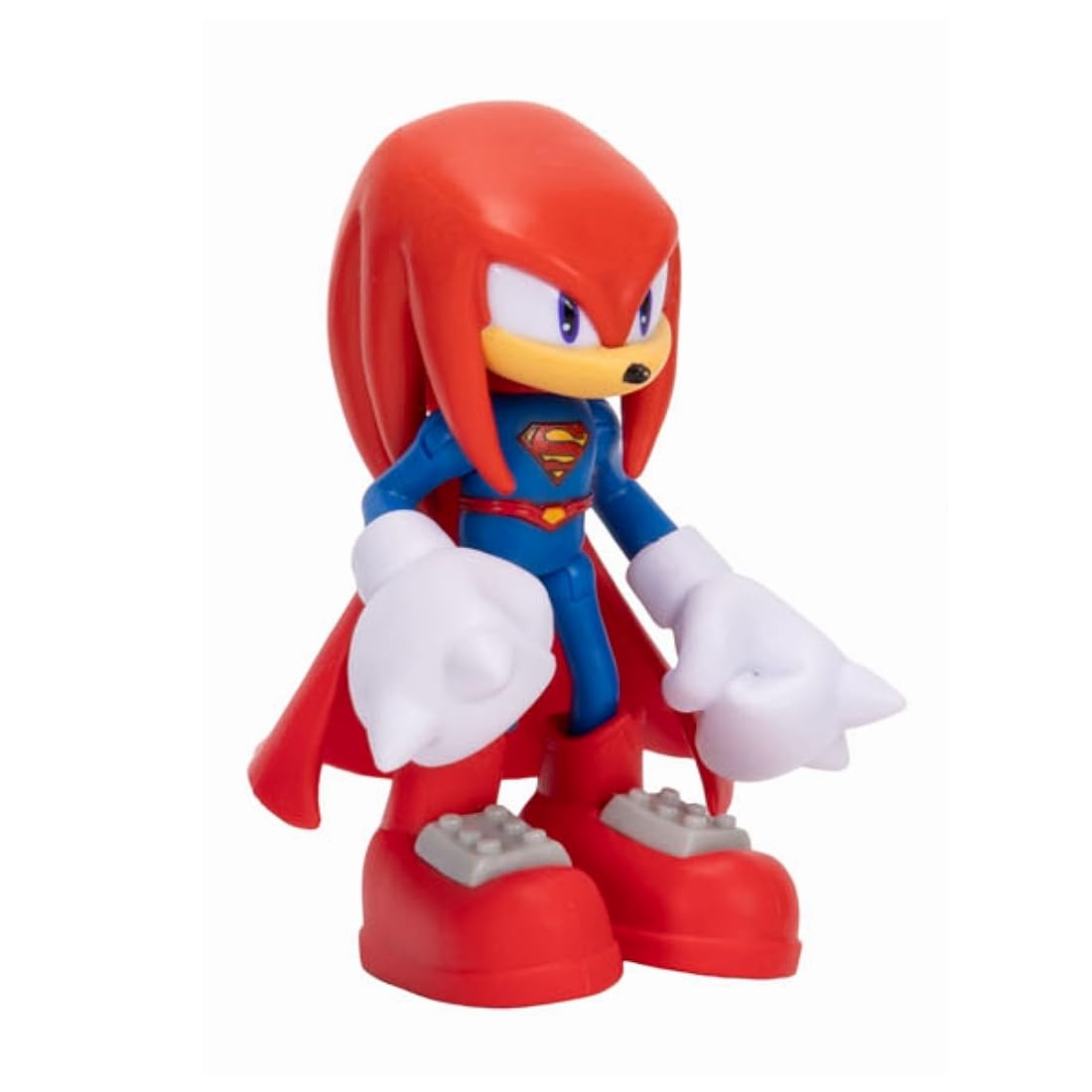 Sonic The Hedgehog Knuckles as Superman Action Figure - 2.5" / 6.35cm | Highly Articulated | Collector's Grade 3