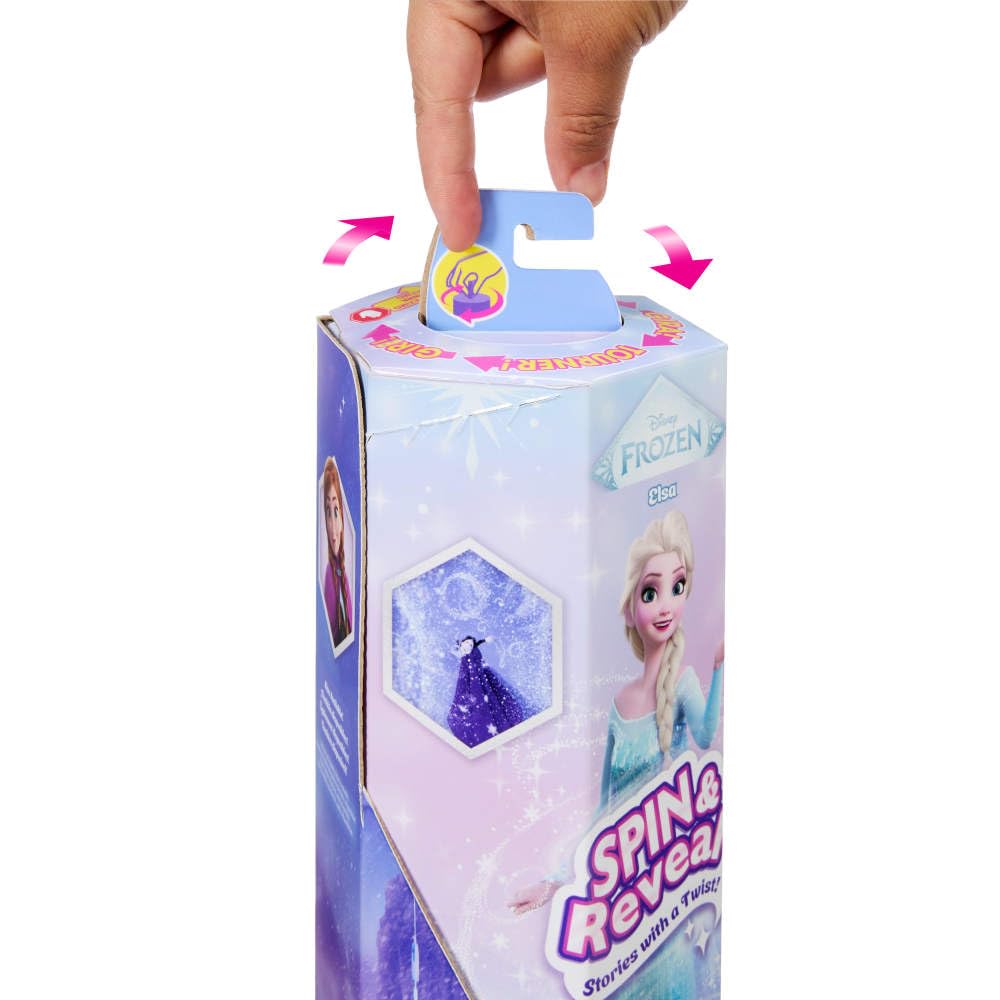 Mattel Disney Frozen Elsa Spin & Reveal Doll Playset - 11 Surprises with Fashion Accessories 5