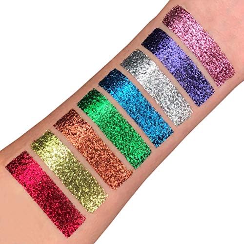 Moon Glitter - Holographic Glitter Shaker (5g) - Pink Cosmetic Grade Loose Glitter for Face, Body, Hair, Nails 9
