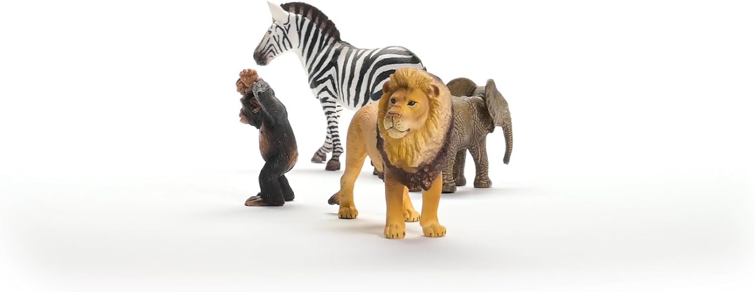 Schleich WILD LIFE Africa Starter Set - 4 Realistic Animal Figurines for Imaginative Play 14