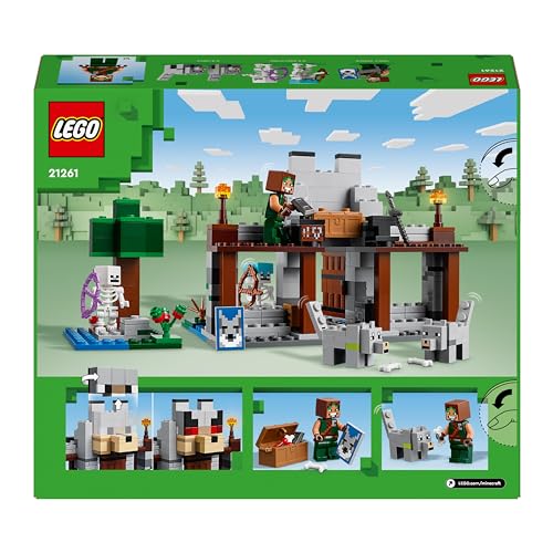 LEGO Minecraft The Wolf Stronghold Fortress Set - Building Toy for Ages 8+ 10
