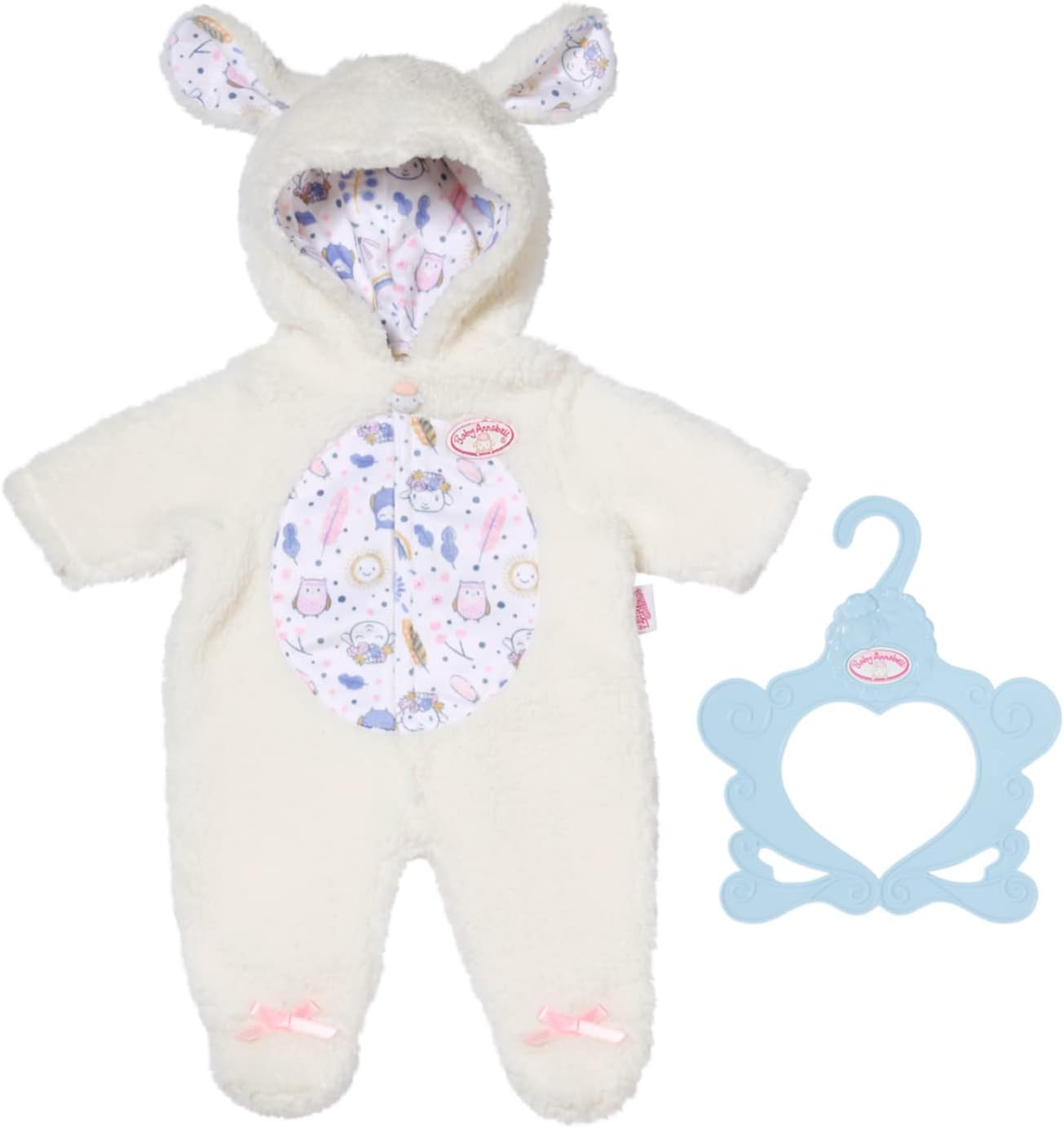 Baby Annabell Sheep Onesie 709825 - Fits Dolls up to 43cm | Cream Cotton | Ages 3+ 1