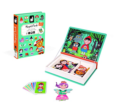 Janod Magneti'Book Story Book - 40-Piece Magnetic Educational Set for Ages 3+ 8
