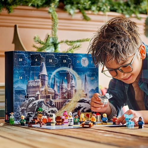 LEGO Harry Potter Advent Calendar 2025 - 278-Piece Building Set with 8 Minifigures & 6 Creatures for 7+