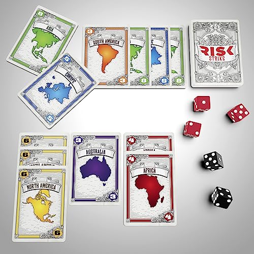 Hasbro Risk Strike - 2-5 Player Strategy Card and Dice Game (F6650)