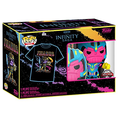 Funko Pop! Marvel - Thanos Vinyl Figure & T-Shirt Bundle (63602)