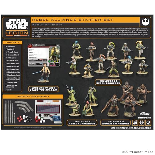 Atomic Mass Games Star Wars: Legion Rebel Alliance Starter Set 8