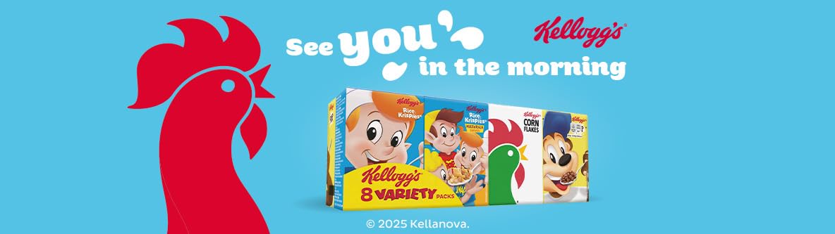 Kellogg's Breakfast Cereal Variety Pack - Assorted UK Cereal Boxes (196g)