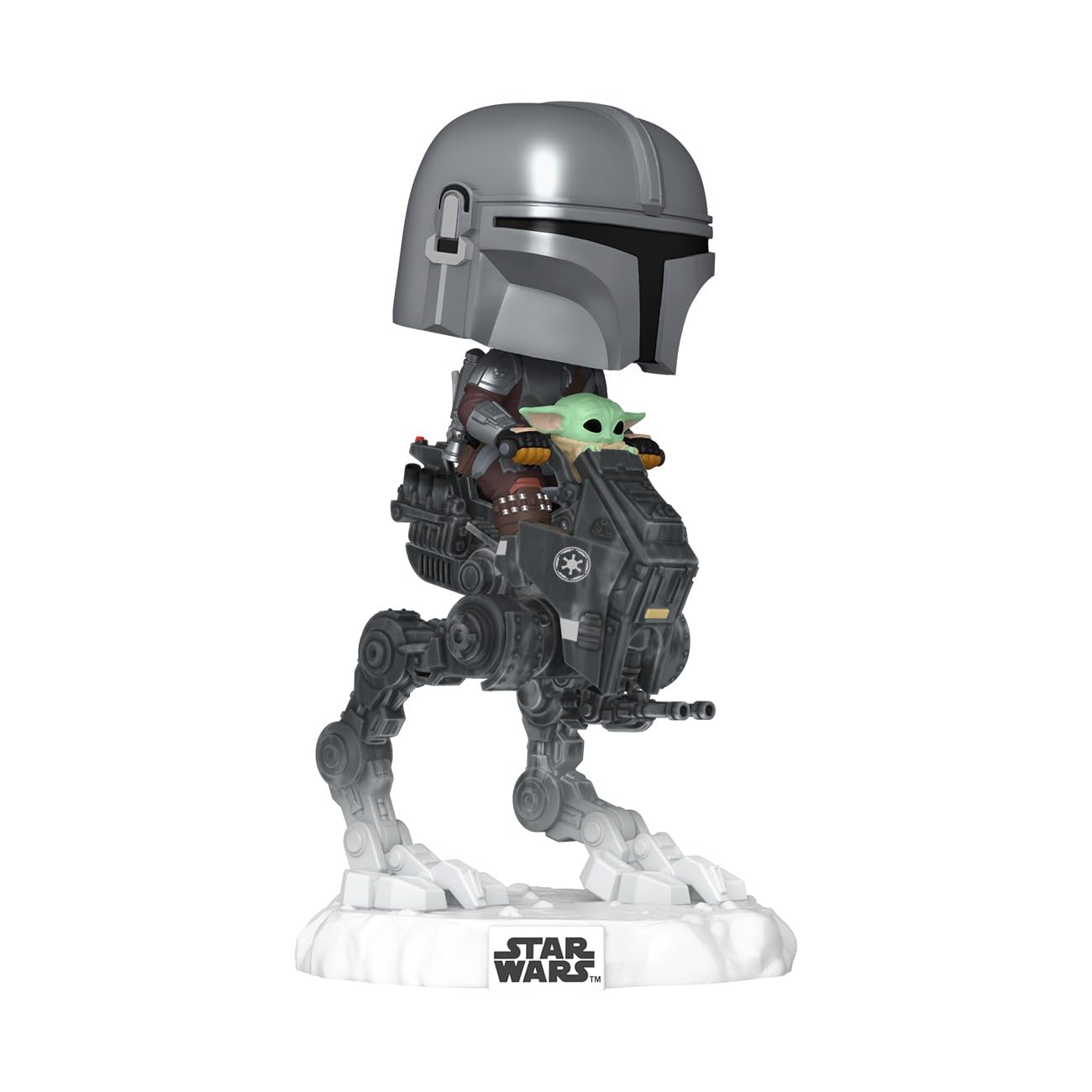 Funko POP! Rides Deluxe: Star Wars - The Mandalorian and Grogu Vinyl Figure | 3.75 in