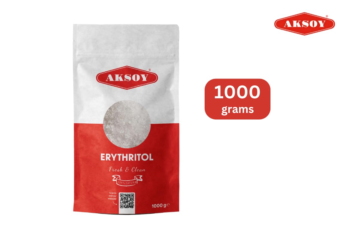 Aksoy Pure Erythritol 100% Natural 1kg (2.2 lb) Zero Calorie Sweetener 4