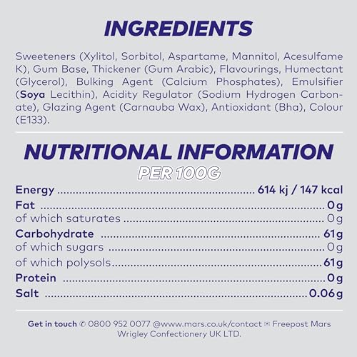 Extra - White Chewing Gum Sugar Free with Xylitol, Classic Mint Flavor, 6 Bottles (276 Pieces) 10