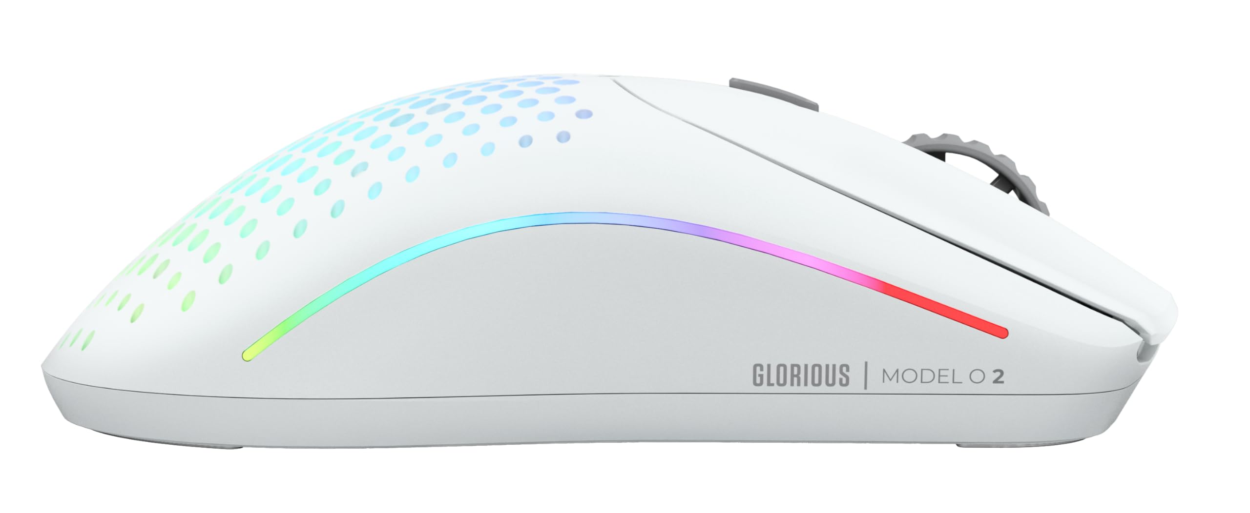 GLORIOUS Model O 2 Wireless Gaming Mouse - 68g Superlight, 26K BAMF 2.0 Sensor, RGB, Ambidextrous, 6 Buttons, Matte White 3