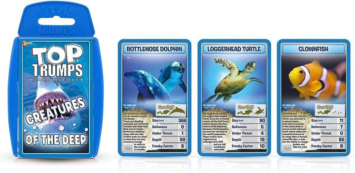 Top Trumps Creatures of the Deep Card Game
