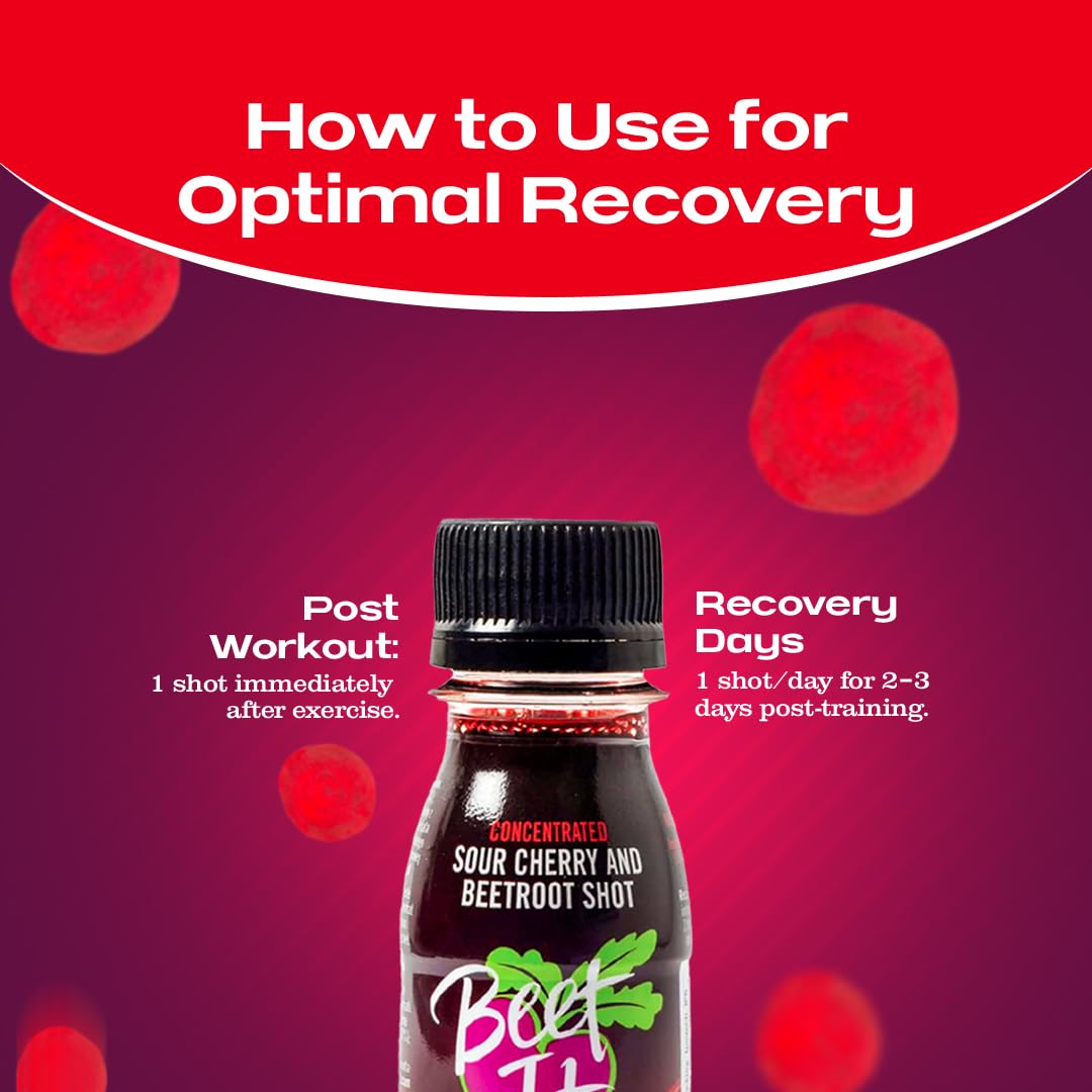 BEET IT Regen Cherry Shot - Post-Workout Recovery | 125mg Dietary Nitrates | Pack of 15 (70ml) 4