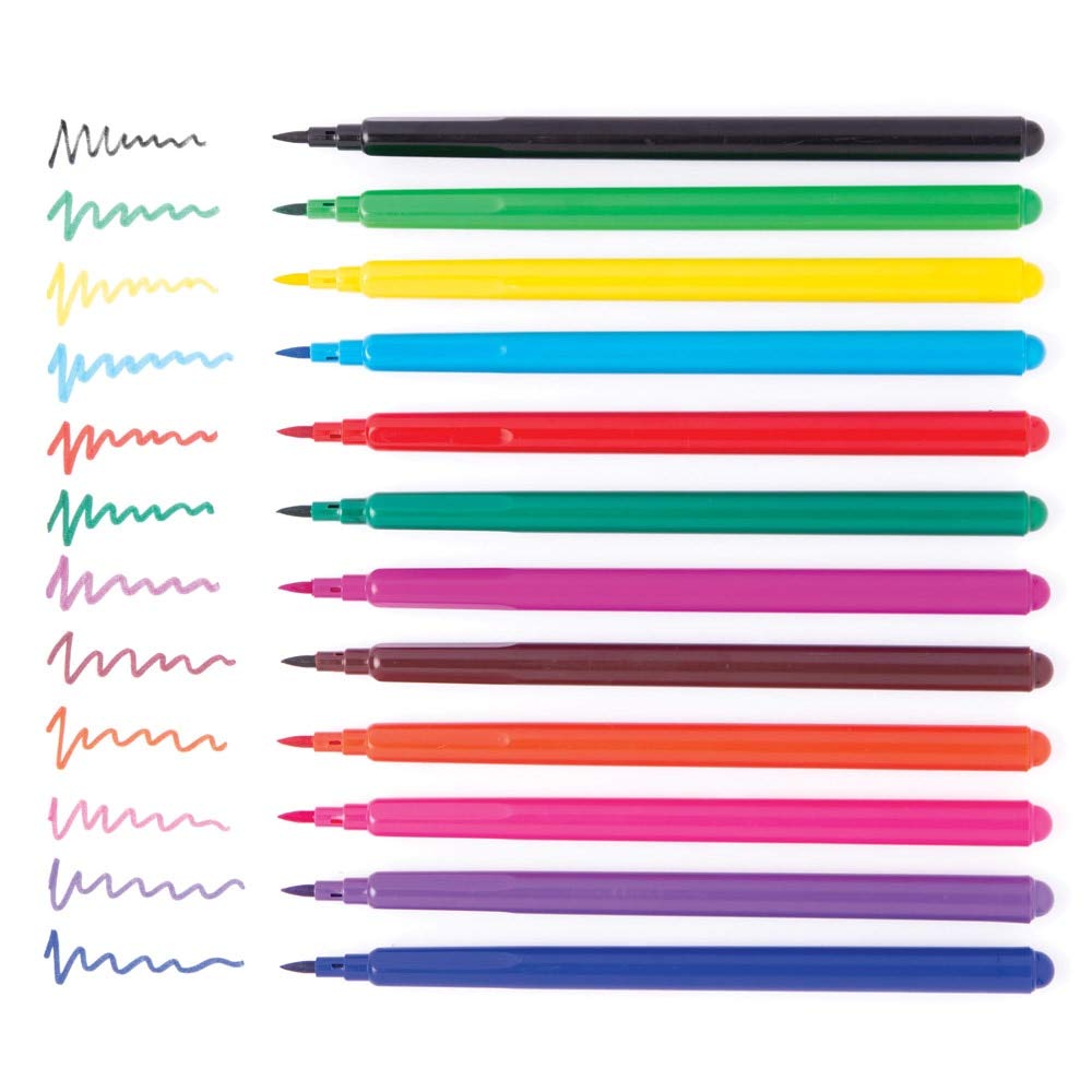 Baker Ross AW645 Brush Tip Marker Pen Set - Pack of 24 Assorted Colour Pens for Kids & Adults 2