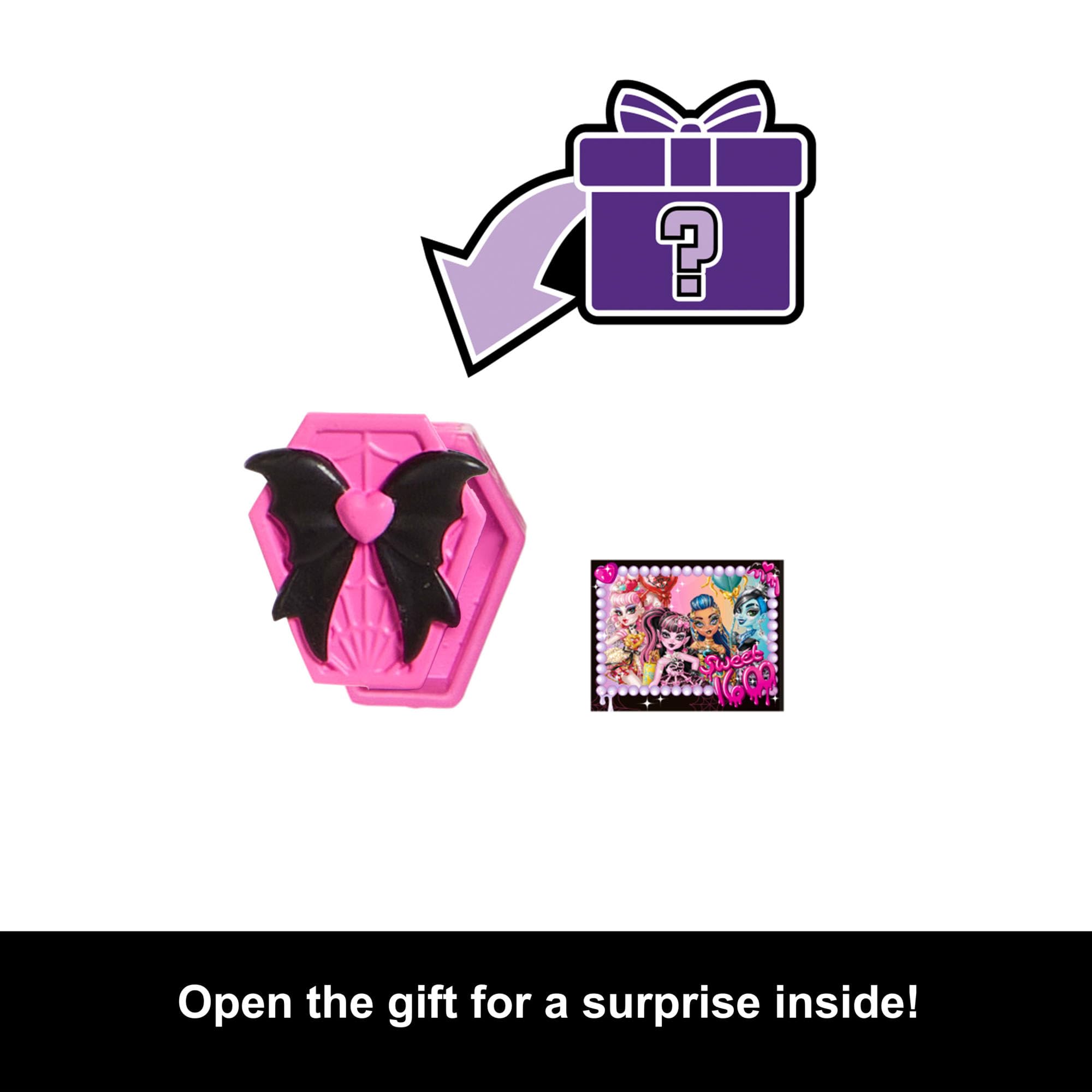 Monster High Draculaura Scary Sweet Birthday Doll in Pink Party Dress with Accessories