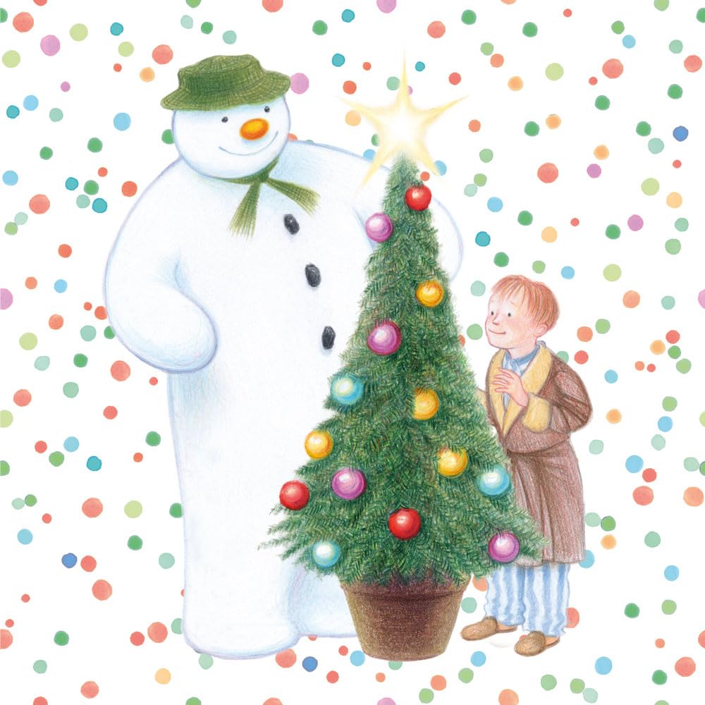Anniversary House - The Snowman Festive Party Lunch Napkins 3-Ply, 33 cm, Multi-Colour